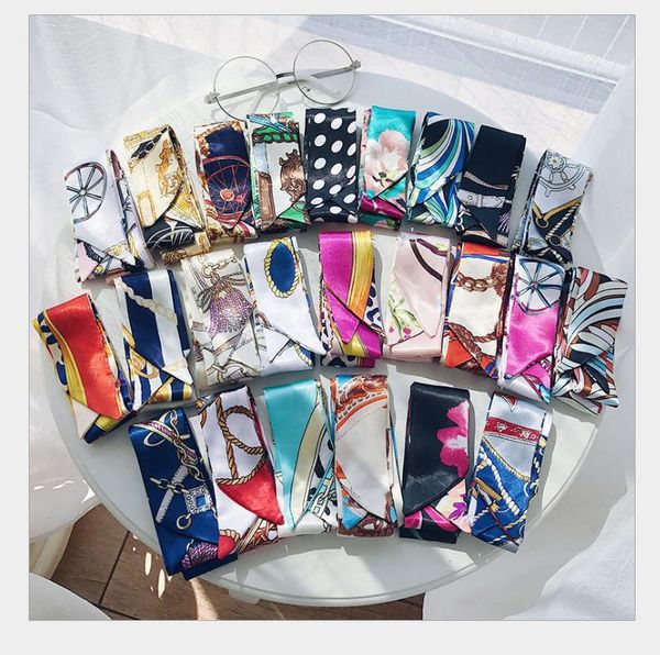 silk scarf for women luxury fashion handbag scarf size 5*95cm scarf silk hair accessory women hair band, Blue;gray
silk scarf for women luxury fashion handbag scarf size 5*95cm scarf silk hair accessory women hair band, Blue;gray
