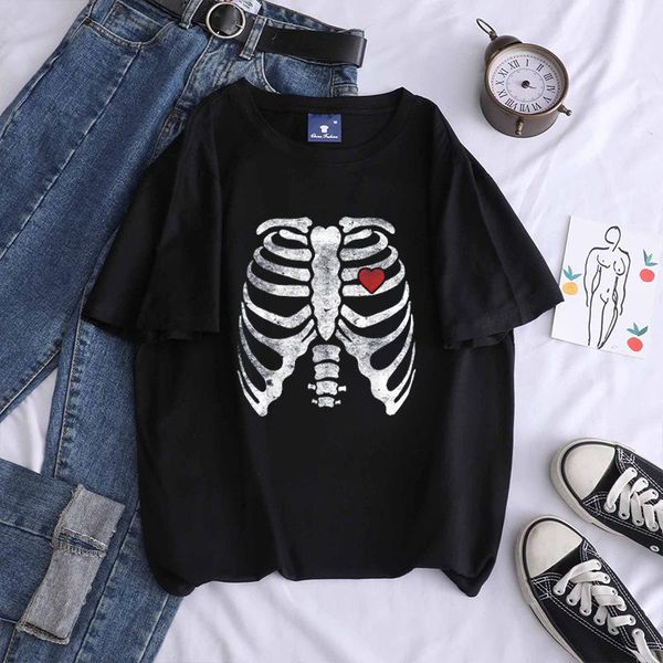 women's t-shirt kpop skull print round neck short sleeve men/women cotton casual girlfriend dress streetwear harajuku, White
women's t-shirt kpop skull print round neck short sleeve men/women cotton casual girlfriend dress streetwear harajuku, White