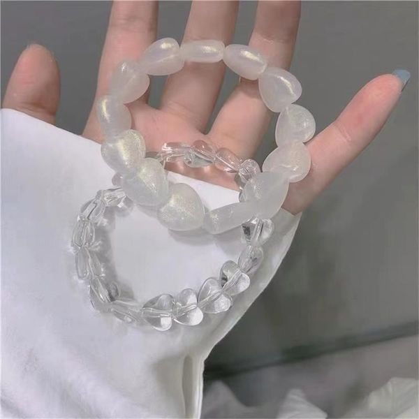 simple temperament acrylic heart shape bracelet female creative handmade jewelry for women wedding bridesmaid gift beaded, strands, Black
simple temperament acrylic heart shape bracelet female creative handmade jewelry for women wedding bridesmaid gift beaded, strands, Black