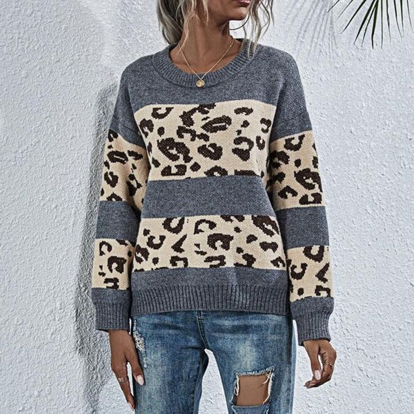 women's sweaters jaycosin women leopard patchwork knitted sweater fashion long sleeve o-neck pullover autumn winter loose casual, White;black
women's sweaters jaycosin women leopard patchwork knitted sweater fashion long sleeve o-neck pullover autumn winter loose casual, White;black