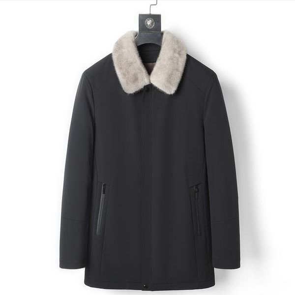 men's leather & faux winter warm fur coat real mink liner jacket male thick black casual parkas korean fashion abrigos para hombre sqq9
men's leather & faux winter warm fur coat real mink liner jacket male thick black casual parkas korean fashion abrigos para hombre sqq9