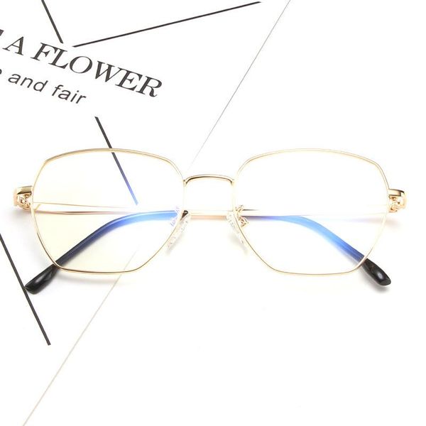fashion sunglasses frames polygonal metal flat mirror korean retro glasses frame trends can be equipped with myopia glasses., Black
fashion sunglasses frames polygonal metal flat mirror korean retro glasses frame trends can be equipped with myopia glasses., Black
