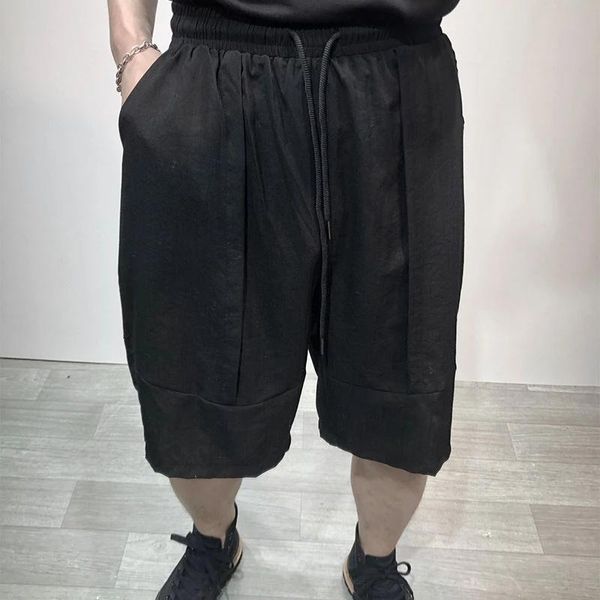 men's pants straight capris summer large dark imitation cotton linen loose haran harajuku style simple overalls shorts, Black
men's pants straight capris summer large dark imitation cotton linen loose haran harajuku style simple overalls shorts, Black