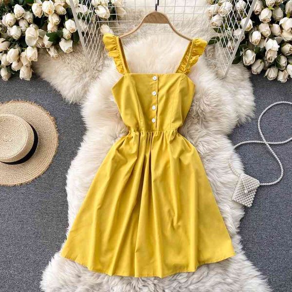 casual dresses korean summer dress vintage strapless slim ruffles sling dress for womens red mini a-line sleeveless vestidos, Black;gray
casual dresses korean summer dress vintage strapless slim ruffles sling dress for womens red mini a-line sleeveless vestidos, Black;gray