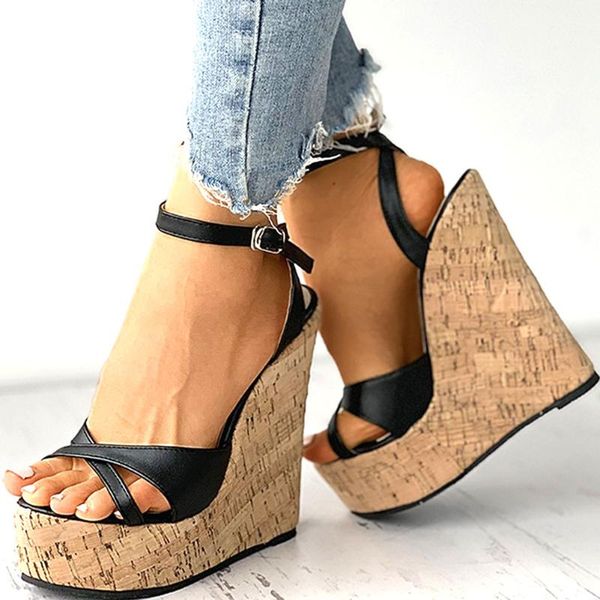 2021 summer wedges sandals party platform extreme high heels prom shoes woman plus size 42 dress, Black
2021 summer wedges sandals party platform extreme high heels prom shoes woman plus size 42 dress, Black