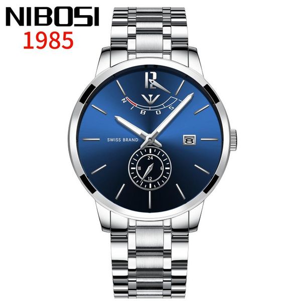 wristwatches nibosi 2021 men's watch waterproof date clock male sports watches men quartz casual wrist relogio masculino, Slivery;brown
wristwatches nibosi 2021 men's watch waterproof date clock male sports watches men quartz casual wrist relogio masculino, Slivery;brown