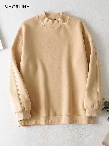 women's hoodies & sweatshirts biaoruina loose all-match casual turtleneck sweatshirt long sleeve female velvet liner autumn winter acti, Black
women's hoodies & sweatshirts biaoruina loose all-match casual turtleneck sweatshirt long sleeve female velvet liner autumn winter acti, Black