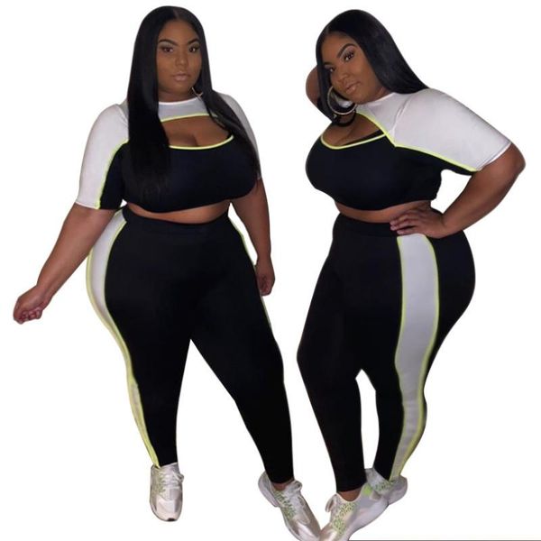 plus size tracksuits sylph casual pants set 2021 fashionable two piece hollow-out color matching 2 sets womens outfits, Black
plus size tracksuits sylph casual pants set 2021 fashionable two piece hollow-out color matching 2 sets womens outfits, Black