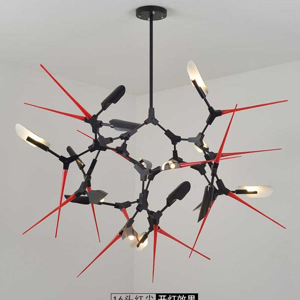 chandeliers post-modern novel led chandelier black / red nordic model room spiked art dining bedroom living lighting
chandeliers post-modern novel led chandelier black / red nordic model room spiked art dining bedroom living lighting