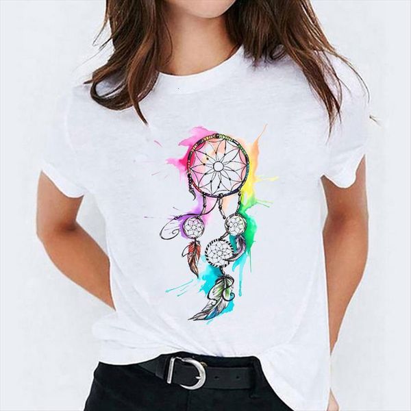 90s cartoon feather floral womens t shirts fashion print graphic ladies female tee, White
90s cartoon feather floral womens t shirts fashion print graphic ladies female tee, White