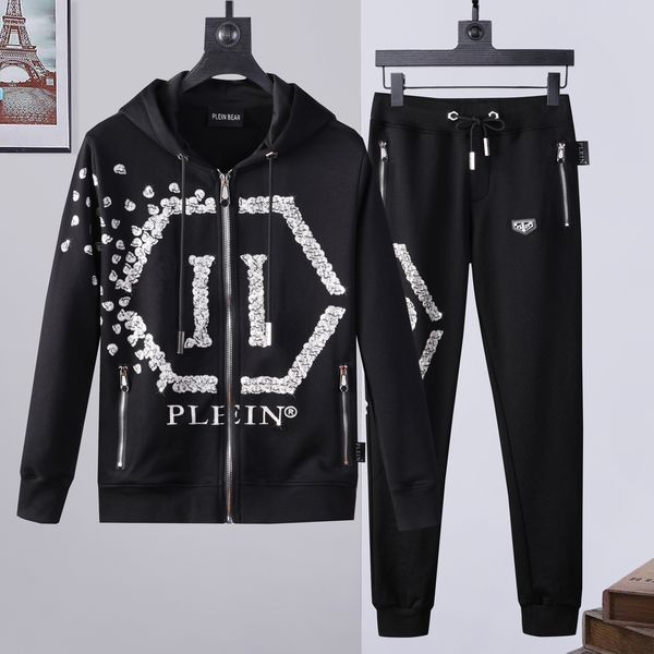 plein bear mens hoodie jacket trousers crystal skull tracksuit men hoodies casual tracksuits jogger jackets pants sets sporting suit 74160, Gray
plein bear mens hoodie jacket trousers crystal skull tracksuit men hoodies casual tracksuits jogger jackets pants sets sporting suit 74160, Gray