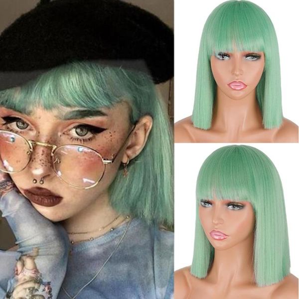synthetic wigs miss queen short bob wig with bangs for girl black pink green party daily use shoulder length
synthetic wigs miss queen short bob wig with bangs for girl black pink green party daily use shoulder length