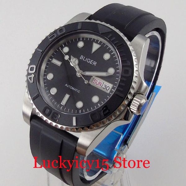 wristwatches bliger dress nh36a weekday date men watch automatic wristwatch ym brushed insert glass back rubber band luminous hand, Slivery;brown
wristwatches bliger dress nh36a weekday date men watch automatic wristwatch ym brushed insert glass back rubber band luminous hand, Slivery;brown