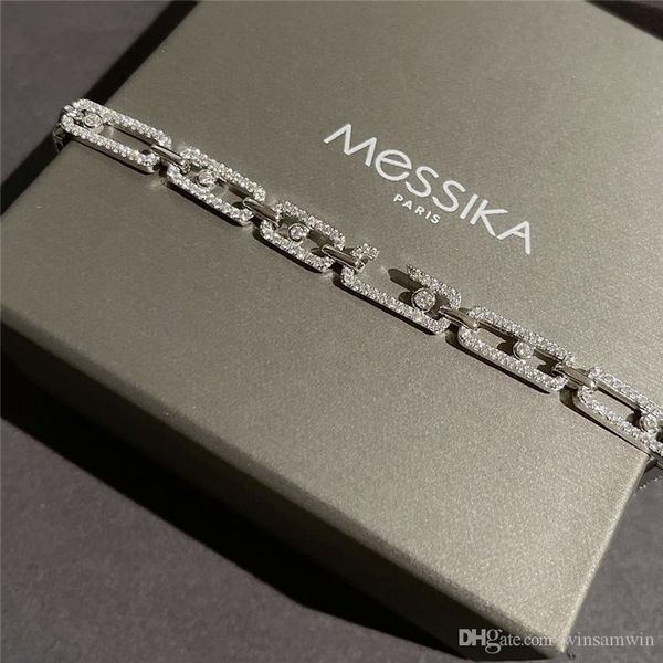 luxury designer jewelry women bracelets messika brand sterling silver charm bracelet alloy diamond cuff bracciali gift bracciale de donna or, Golden;silver
luxury designer jewelry women bracelets messika brand sterling silver charm bracelet alloy diamond cuff bracciali gift bracciale de donna or, Golden;silver