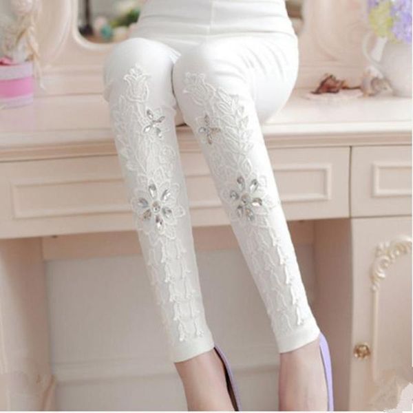 women's leggings 2021 autumn fashion patchwork spliced pants embroidery rhinesto cotton casual skinny street pant, Black
women's leggings 2021 autumn fashion patchwork spliced pants embroidery rhinesto cotton casual skinny street pant, Black