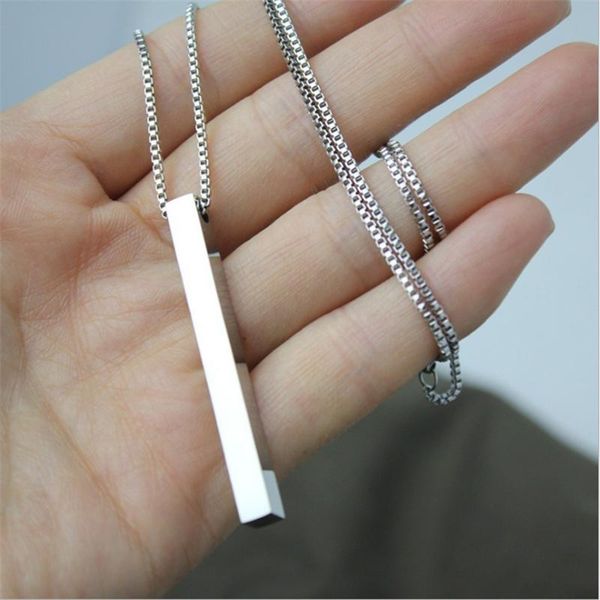 rectangle necklace pendant simple long hip hop men's and women's party prom jewelry holiday gift wholesale necklaces, Silver
rectangle necklace pendant simple long hip hop men's and women's party prom jewelry holiday gift wholesale necklaces, Silver