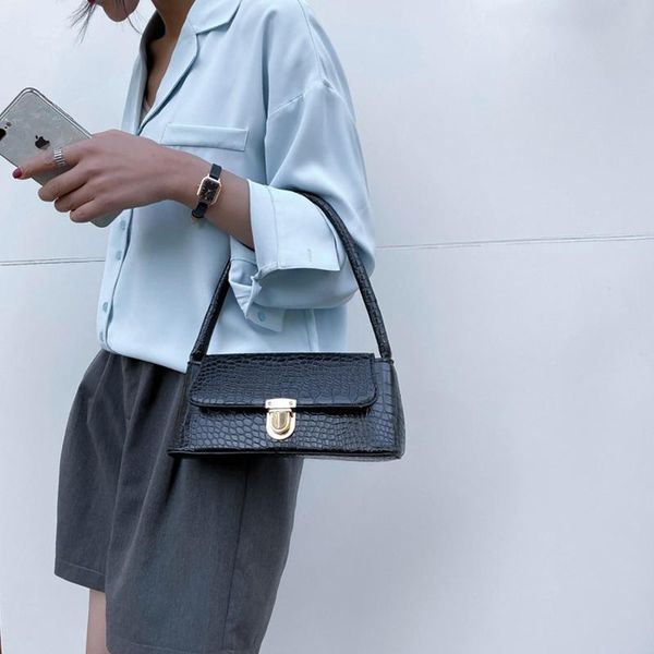 women crocodile pattern shoulder bag fashion underarm baguette bags stone tote pack travel messenger package
women crocodile pattern shoulder bag fashion underarm baguette bags stone tote pack travel messenger package