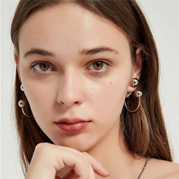 hoop & huggie aensoa 2021 punk gold silver color metal ball geometric earring for women personality round bead c shape unusual jewelry, Golden;silver
hoop & huggie aensoa 2021 punk gold silver color metal ball geometric earring for women personality round bead c shape unusual jewelry, Golden;silver