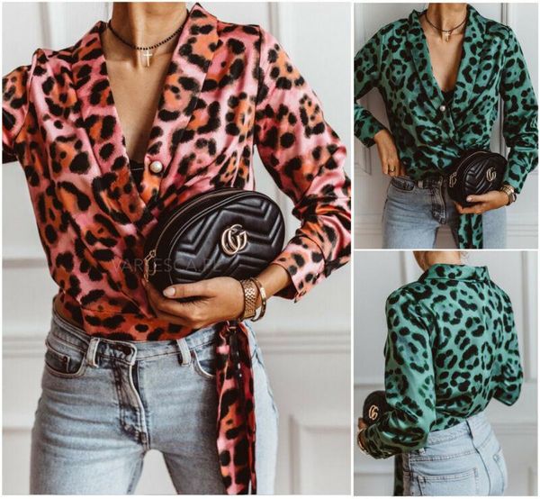 women leopard print long sleeve shirt ladies loose blouse plus size s-xl deep v neck lace up shirts women's blouses &, White
women leopard print long sleeve shirt ladies loose blouse plus size s-xl deep v neck lace up shirts women's blouses &, White