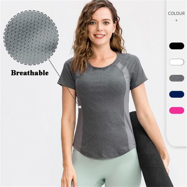 running jerseys 2021 solid color short sleeve yoga vest sport singlet women fitness gym training shirts breathable, Black;blue
running jerseys 2021 solid color short sleeve yoga vest sport singlet women fitness gym training shirts breathable, Black;blue
