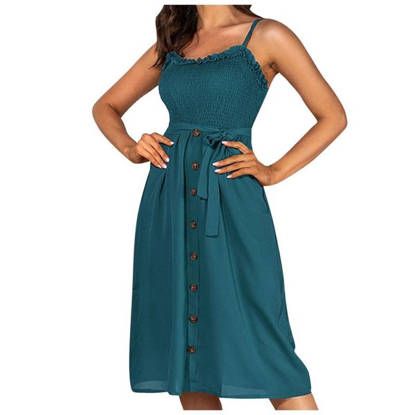 party dress 2021 women's fashion leisurevacation solid color sling strap high waist elegant bodycon vestidos femininos casual dresses, Black;gray
party dress 2021 women's fashion leisurevacation solid color sling strap high waist elegant bodycon vestidos femininos casual dresses, Black;gray