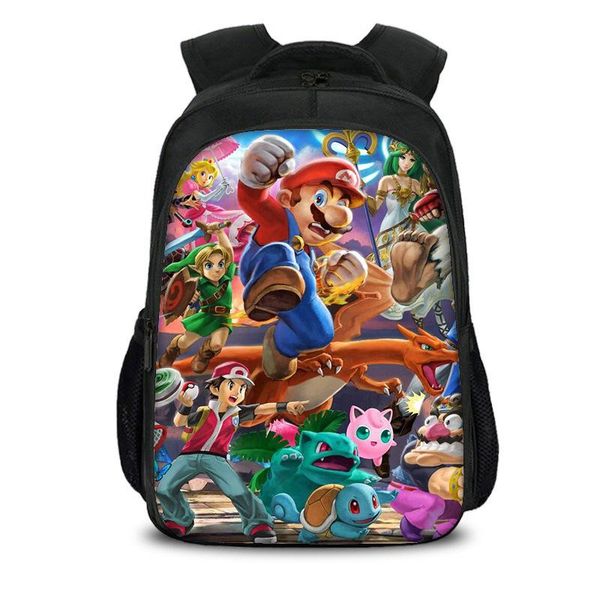 backpack super smash marioes double-layer nylon schoolbag notebook travel bag gifts for kids friends
backpack super smash marioes double-layer nylon schoolbag notebook travel bag gifts for kids friends