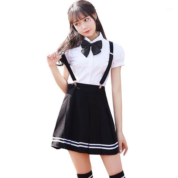 two piece dress web celebrity summer school uniform wind students sailor suit jk high graduating class girls, White
two piece dress web celebrity summer school uniform wind students sailor suit jk high graduating class girls, White