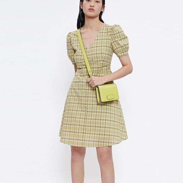 casual dresses summer design plaid dress short sleeve v neck knee length preppy style mini party office lady, Black;gray
casual dresses summer design plaid dress short sleeve v neck knee length preppy style mini party office lady, Black;gray