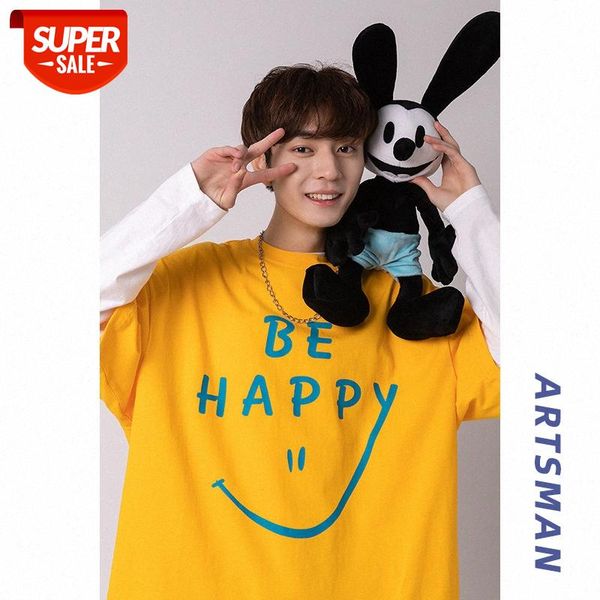 milk blue flow smiley face print short-sleeved t-shirt salt line men and women handsome five-point sleeve #dt0b, White;black
milk blue flow smiley face print short-sleeved t-shirt salt line men and women handsome five-point sleeve #dt0b, White;black