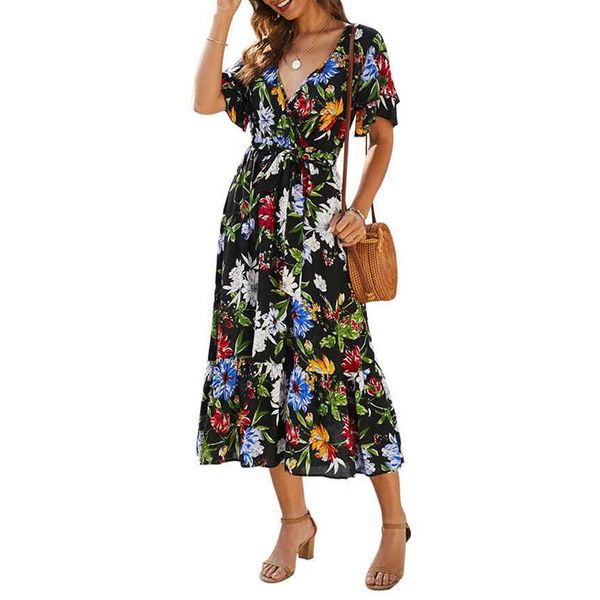 ladies bohemian vintage floral print maxi dress women long boho holiday summer women dress beach dresses sundress female vestido 210416, Black;gray
ladies bohemian vintage floral print maxi dress women long boho holiday summer women dress beach dresses sundress female vestido 210416, Black;gray