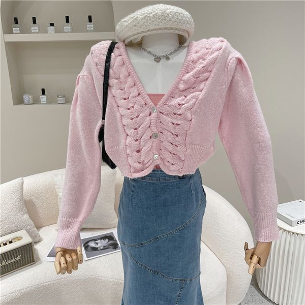 sweaters set of two spring pieces 2021 female niche design color knit torsion cleavage v shirt + interior sweet, White;black
sweaters set of two spring pieces 2021 female niche design color knit torsion cleavage v shirt + interior sweet, White;black