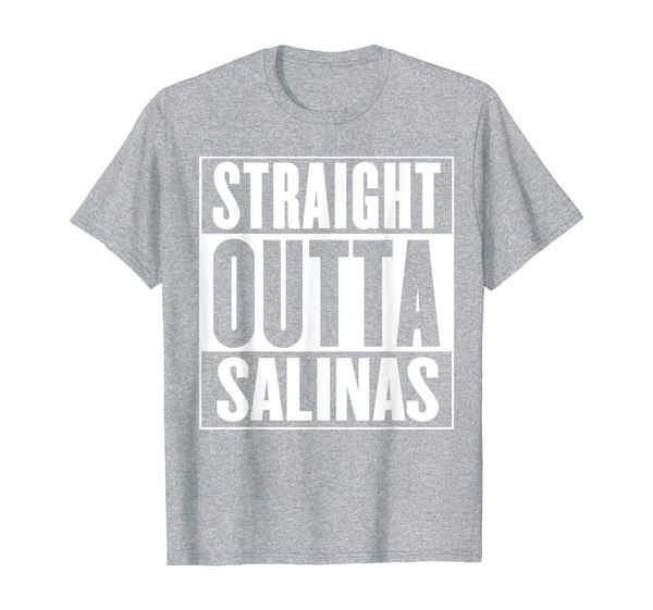 straight outta salinas t-shirt, White;black 
straight outta salinas t-shirt, White;black