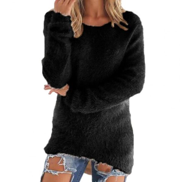 women's sweaters sweater jumper 2021 all-match fluffy women lady cold resistant, White;black
women's sweaters sweater jumper 2021 all-match fluffy women lady cold resistant, White;black