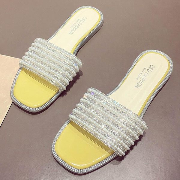 slippers pearl crystal outside solid slip on pu women flipflop beach shoes woman sandals beads rhinestones flat slides femme2021, Black
slippers pearl crystal outside solid slip on pu women flipflop beach shoes woman sandals beads rhinestones flat slides femme2021, Black
