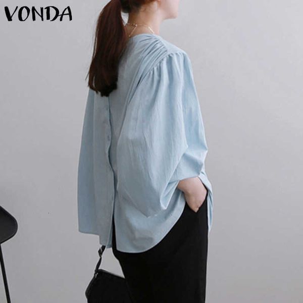 women's blouses & shirts blouses women tunic casual solid blouse vonda female cotton linen vintage long sleeve crew neck blusas plus f, White
women's blouses & shirts blouses women tunic casual solid blouse vonda female cotton linen vintage long sleeve crew neck blusas plus f, White