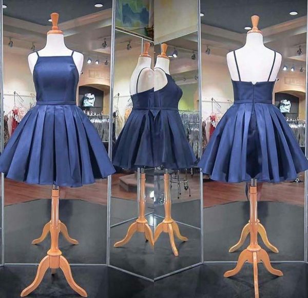 party dresses elegant short blue satin homecoming with pockets backless knee length pleated abendkleid robes de soirée for women, White;black
party dresses elegant short blue satin homecoming with pockets backless knee length pleated abendkleid robes de soirée for women, White;black