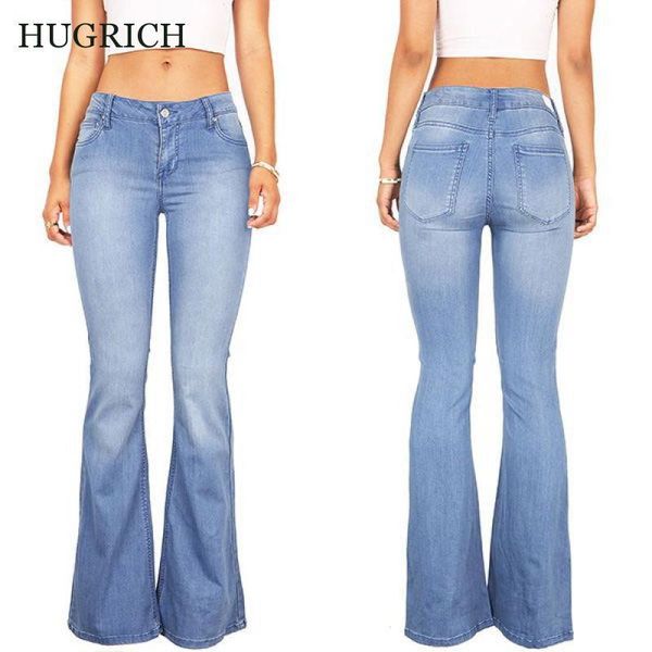quality high waist skinny women jeans casual fashion flared pants simple plus size flare slim fit denim women's, Blue
quality high waist skinny women jeans casual fashion flared pants simple plus size flare slim fit denim women's, Blue