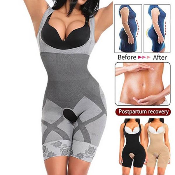 women's shapers women slimming shapewear bodysuit waist trainer tummy control body shaper fajas colombianas open bust corset thigh slim, Black;white
women's shapers women slimming shapewear bodysuit waist trainer tummy control body shaper fajas colombianas open bust corset thigh slim, Black;white