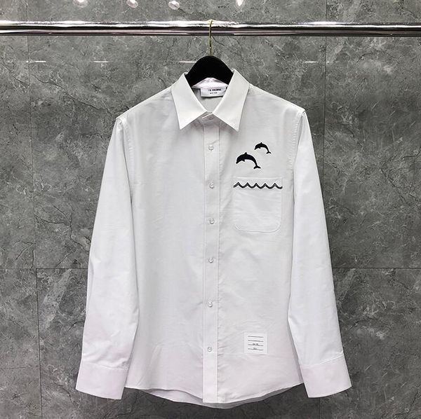 shirt Fashion TB THOM Brand Shirts Men Slim White Long Sleeve Casual Shirt Dolphin Pattern Oxford Fabric Solid Men's Clothing, White;black
shirt Fashion TB THOM Brand Shirts Men Slim White Long Sleeve Casual Shirt Dolphin Pattern Oxford Fabric Solid Men's Clothing, White;black