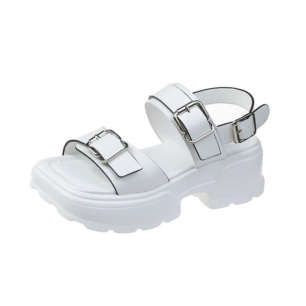 sandals summer women's solid color wild thick soles simple vamp buckle design trend sweet beauty 2021, Black
sandals summer women's solid color wild thick soles simple vamp buckle design trend sweet beauty 2021, Black