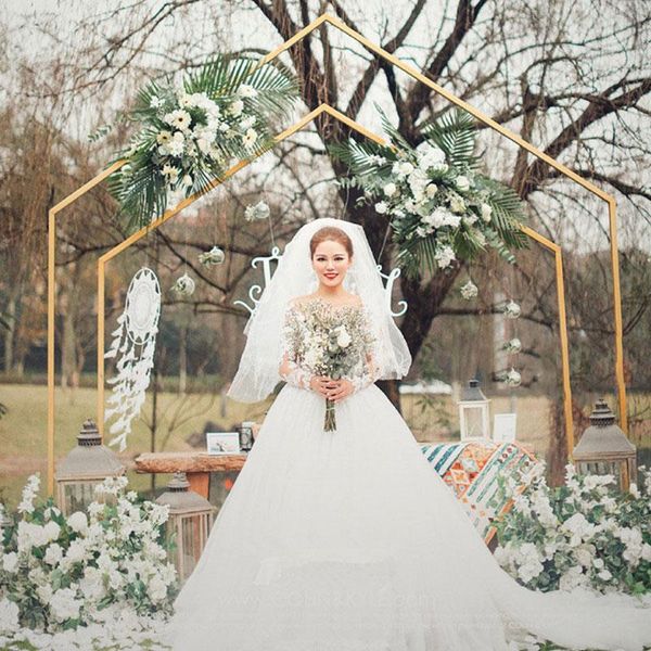 party decoration metal wedding arch floral stage backdrop iron pentagon flowers stand marriage door ceremony
party decoration metal wedding arch floral stage backdrop iron pentagon flowers stand marriage door ceremony