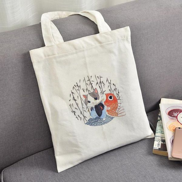 shopping bags canvas tote bag cat pattern print daily use handbag eco ecologicas reusable recyclebag recycle
shopping bags canvas tote bag cat pattern print daily use handbag eco ecologicas reusable recyclebag recycle
