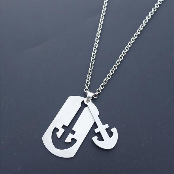pendant necklaces stainless steel anchor sail necklace dog tag women men jewelry, Silver
pendant necklaces stainless steel anchor sail necklace dog tag women men jewelry, Silver