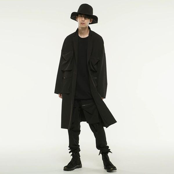 men's trench coats s-7xl2021 casual style coat lapel three-dimensional pocket long, Tan;black
men's trench coats s-7xl2021 casual style coat lapel three-dimensional pocket long, Tan;black