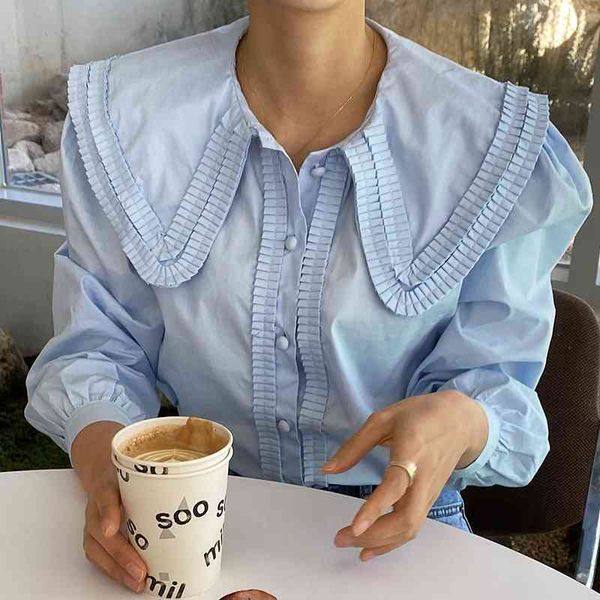 women's clothing turn-down collar solid loose women blouse female blusas long sleeve chiffon blouses shirts 609d 210420, White
women's clothing turn-down collar solid loose women blouse female blusas long sleeve chiffon blouses shirts 609d 210420, White