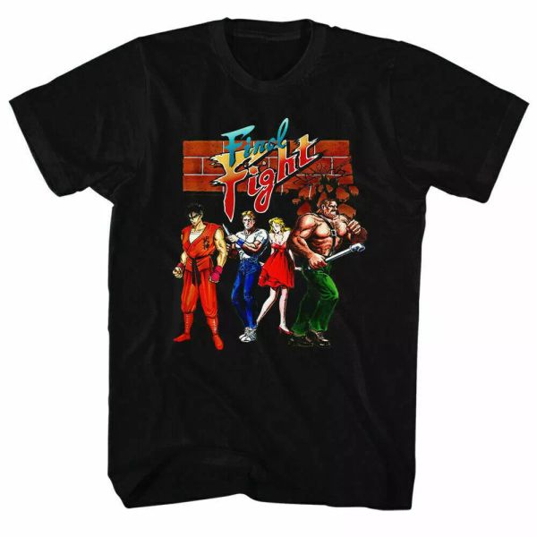 final fight ff gang t shirt licensed video game gaming classic gamer tee black, White;black
final fight ff gang t shirt licensed video game gaming classic gamer tee black, White;black