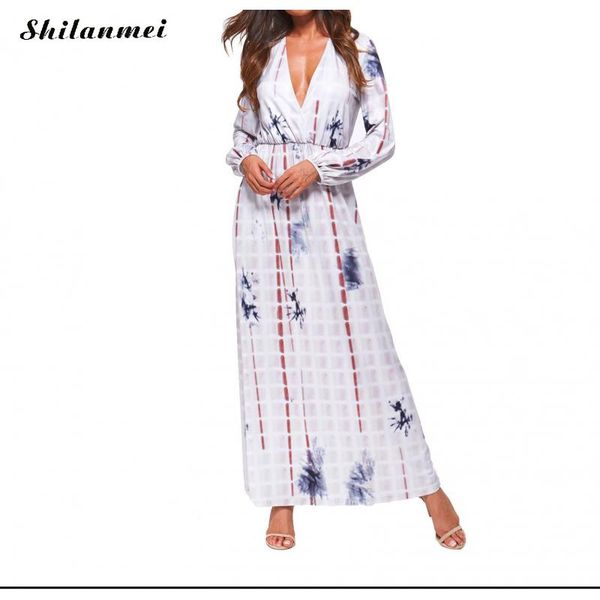 casual dresses 2021 plus size deep v printed lantern sleeve loose maxi dress long for wedding party woman, Black;gray
casual dresses 2021 plus size deep v printed lantern sleeve loose maxi dress long for wedding party woman, Black;gray