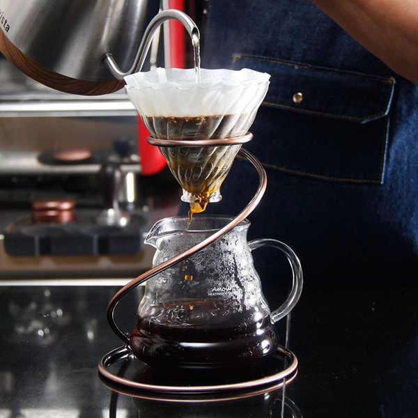 coffee filters creative snake-shaped metal filter rack reusable eropper household maker
coffee filters creative snake-shaped metal filter rack reusable eropper household maker
