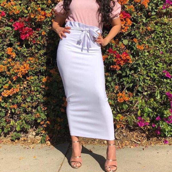 stretch white long pencil women skirts high waist bottoms ankle length slim sheath vintage muslim bodycon maxi clothes, Black
stretch white long pencil women skirts high waist bottoms ankle length slim sheath vintage muslim bodycon maxi clothes, Black