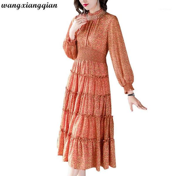 casual dresses women's spring fashion plus size round neck floral dress ladies temperament long sleeve chiffon female a628, Black;gray
casual dresses women's spring fashion plus size round neck floral dress ladies temperament long sleeve chiffon female a628, Black;gray